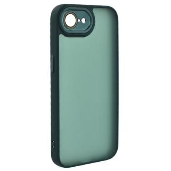 Szilikon telefonvédő (ütésállóság, akril hátlap, kameravédő) SÖTÉTZÖLD Apple iPhone 16e kép