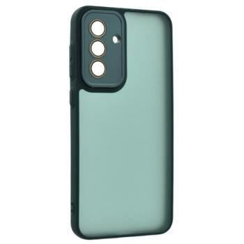 Szilikon telefonvédő (ütésállóság, akril hátlap, kameravédő) SÖTÉTZÖLD Samsung Galaxy A56 5G (SM-A566) kép