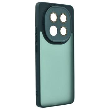 Szilikon telefonvédő (ütésállóság, akril hátlap, kameravédő) SÖTÉTZÖLD Xiaomi Redmi Note 14 Pro 4G kép