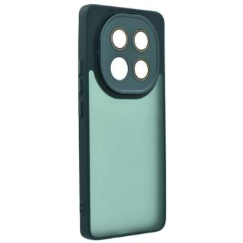 Szilikon telefonvédő (ütésállóság, akril hátlap, kameravédő) SÖTÉTZÖLD Xiaomi Redmi Note 14 Pro 5G kép