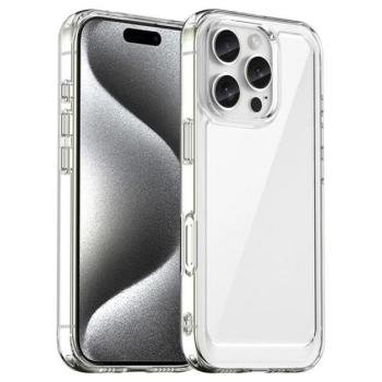 Szilikon telefonvédő (ütésállóság, átlátszó hátlap) ÁTLÁTSZÓ Apple iPhone 16 Pro kép