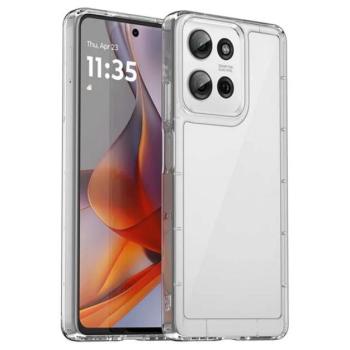 Szilikon telefonvédő (ütésállóság, átlátszó hátlap) ÁTLÁTSZÓ Motorola Moto G75 kép