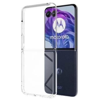Szilikon telefonvédő (ütésállóság, átlátszó hátlap) ÁTLÁTSZÓ Motorola Razr 50 Ultra 5G kép