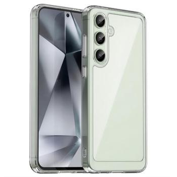 Szilikon telefonvédő (ütésállóság, átlátszó hátlap) ÁTLÁTSZÓ Samsung Galaxy S24 FE (SM-S721) kép
