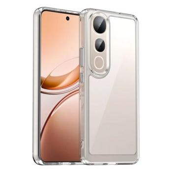 Szilikon telefonvédő (ütésállóság, átlátszó hátlap) ÁTLÁTSZÓ Vivo V50 Lite kép