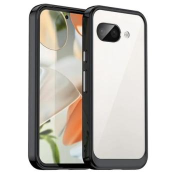 Szilikon telefonvédő (ütésállóság, átlátszó hátlap) FEKETE Google Pixel 9a kép