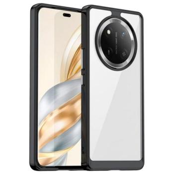 Szilikon telefonvédő (ütésállóság, átlátszó hátlap) FEKETE Honor Magic7 Lite kép