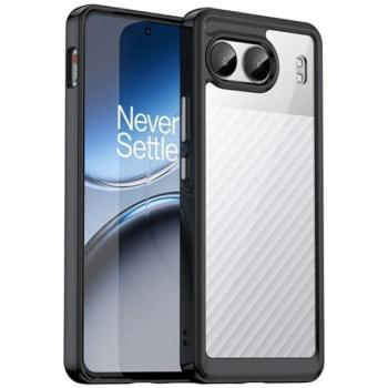 Szilikon telefonvédő (ütésállóság, átlátszó hátlap) FEKETE OnePlus Nord 4 kép