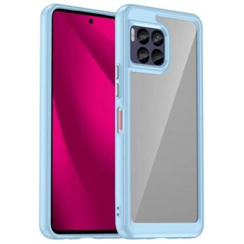 Szilikon telefonvédő (ütésállóság, átlátszó hátlap) VILÁGOSKÉK T Phone 2 Pro 5G kép