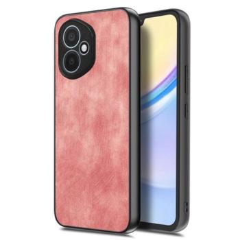 Szilikon telefonvédő (ütésállóság, bőr hatású hátlap, kameravédő) RÓZSASZÍN Honor 400 kép