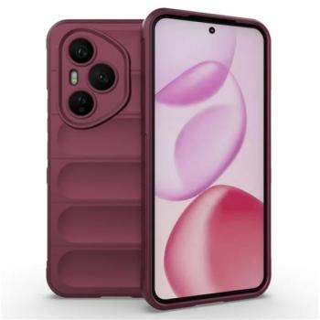 Szilikon telefonvédő (ütésállóság, kameravédő, 3D) BORDÓ Honor 400 Pro kép