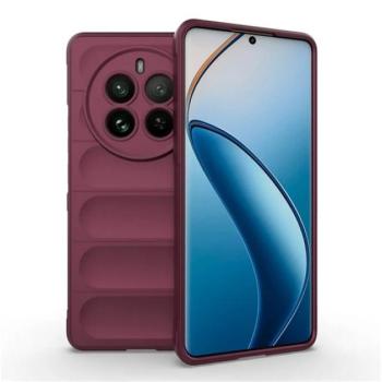 Szilikon telefonvédő (ütésállóság, kameravédő, 3D) BORDÓ Realme 12 Pro Plus, 12 Pro kép