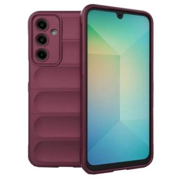 Szilikon telefonvédő (ütésállóság, kameravédő, 3D) BORDÓ Samsung Galaxy A26 5G (SM-A266) kép