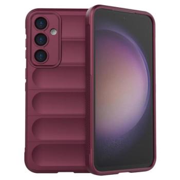 Szilikon telefonvédő (ütésállóság, kameravédő, 3D) BORDÓ Samsung Galaxy S23 FE (SM-S711) kép