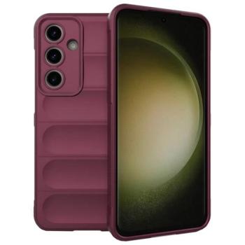 Szilikon telefonvédő (ütésállóság, kameravédő, 3D) BORDÓ Samsung Galaxy S24 FE (SM-S721) kép