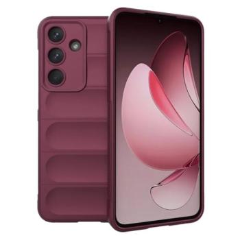 Szilikon telefonvédő (ütésállóság, kameravédő, 3D) BORDÓ Samsung Galaxy S25 FE (SM-S731) kép