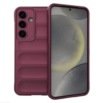 Szilikon telefonvédő (ütésállóság, kameravédő, 3D) BORDÓ Samsung Galaxy S25 (SM-S931) kép