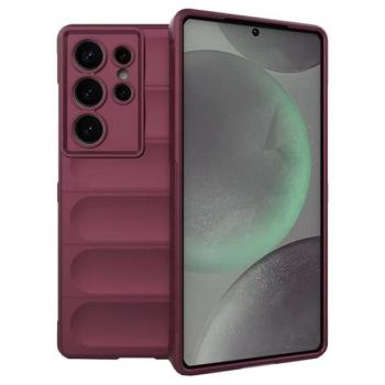 Szilikon telefonvédő (ütésállóság, kameravédő, 3D) BORDÓ Samsung Galaxy S25 Ultra (SM-S938) kép