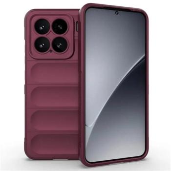 Szilikon telefonvédő (ütésállóság, kameravédő, 3D) BORDÓ Xiaomi 15 kép