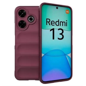 Szilikon telefonvédő (ütésállóság, kameravédő, 3D) BORDÓ Xiaomi Redmi 13 kép