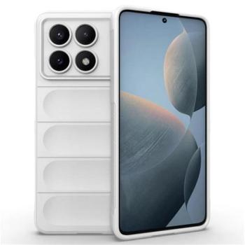 Szilikon telefonvédő (ütésállóság, kameravédő, 3D) FEHÉR Xiaomi Poco X6 Pro 5G kép