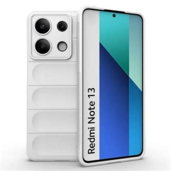 Szilikon telefonvédő (ütésállóság, kameravédő, 3D) FEHÉR Xiaomi Redmi Note 13 4G kép