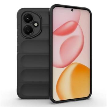 Szilikon telefonvédő (ütésállóság, kameravédő, 3D) FEKETE Honor 400 kép