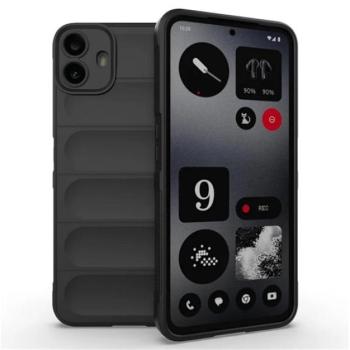 Szilikon telefonvédő (ütésállóság, kameravédő, 3D) FEKETE Nothing CMF Phone 1 kép