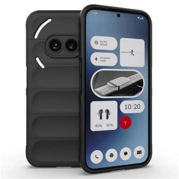 Szilikon telefonvédő (ütésállóság, kameravédő, 3D) FEKETE Nothing Phone (2a) kép