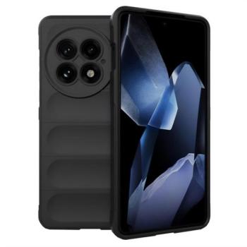 Szilikon telefonvédő (ütésállóság, kameravédő, 3D) FEKETE OnePlus 13 5G kép