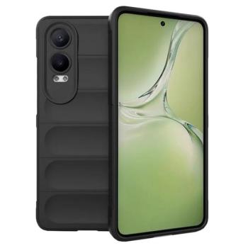 Szilikon telefonvédő (ütésállóság, kameravédő, 3D) FEKETE OnePlus Nord CE 4 Lite 5G kép