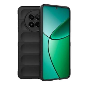 Szilikon telefonvédő (ütésállóság, kameravédő, 3D) FEKETE Realme 12 kép