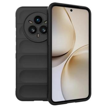 Szilikon telefonvédő (ütésállóság, kameravédő, 3D) FEKETE Realme 14 Pro Plus kép