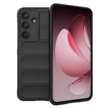 Szilikon telefonvédő (ütésállóság, kameravédő, 3D) FEKETE Samsung Galaxy S25 FE (SM-S731) kép