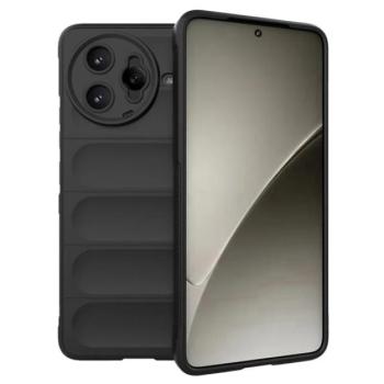 Szilikon telefonvédő (ütésállóság, kameravédő, 3D) FEKETE Xiaomi Poco F7 Ultra kép