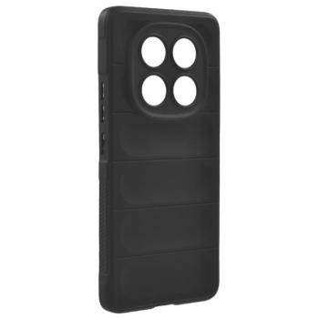 Szilikon telefonvédő (ütésállóság, kameravédő, 3D) FEKETE Xiaomi Redmi Note 14 Pro 5G kép