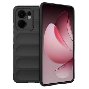 Szilikon telefonvédő (ütésállóság, kameravédő, 3D) FEKETE kép