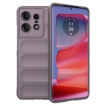 Szilikon telefonvédő (ütésállóság, kameravédő, 3D) LILA Motorola Edge 50 Pro 5G kép