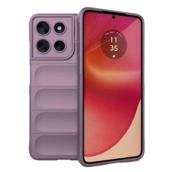 Szilikon telefonvédő (ütésállóság, kameravédő, 3D) LILA Motorola Moto G56 (XT2529) kép