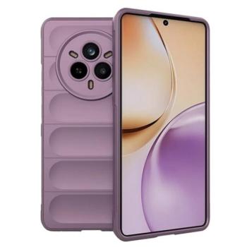Szilikon telefonvédő (ütésállóság, kameravédő, 3D) LILA Realme 14 Pro kép