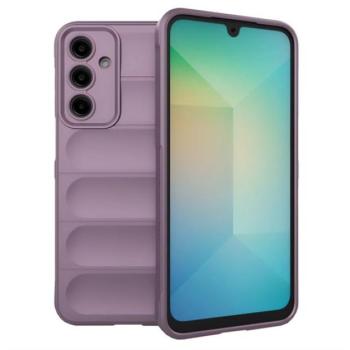 Szilikon telefonvédő (ütésállóság, kameravédő, 3D) LILA Samsung Galaxy A36 5G (SM-A366) kép