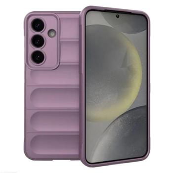 Szilikon telefonvédő (ütésállóság, kameravédő, 3D) LILA Samsung Galaxy S25 (SM-S931) kép