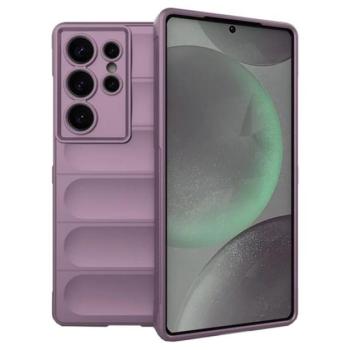 Szilikon telefonvédő (ütésállóság, kameravédő, 3D) LILA Samsung Galaxy S25 Ultra (SM-S938) kép