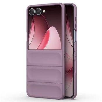 Szilikon telefonvédő (ütésállóság, kameravédő, 3D) LILA Samsung Galaxy Z Flip7 (SM-F766) kép