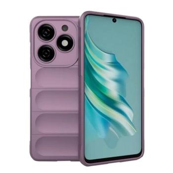 Szilikon telefonvédő (ütésállóság, kameravédő, 3D) LILA Tecno Spark 20 kép