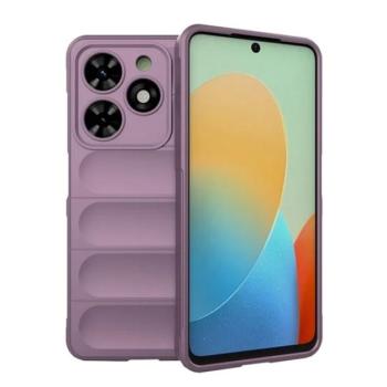 Szilikon telefonvédő (ütésállóság, kameravédő, 3D) LILA Tecno Spark 20C kép