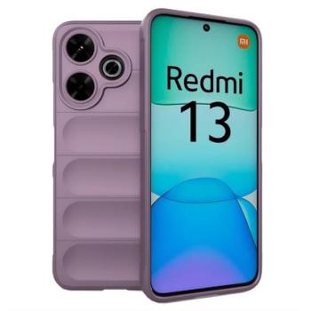 Szilikon telefonvédő (ütésállóság, kameravédő, 3D) LILA Xiaomi Redmi 13 kép