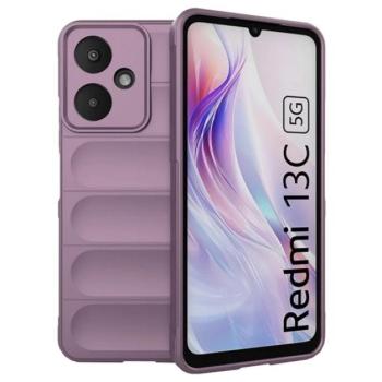Szilikon telefonvédő (ütésállóság, kameravédő, 3D) LILA Xiaomi Redmi 13C 5G kép