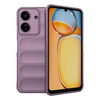 Szilikon telefonvédő (ütésállóság, kameravédő, 3D) LILA Xiaomi Redmi 13C kép
