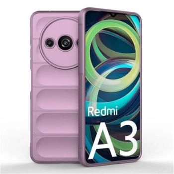 Szilikon telefonvédő (ütésállóság, kameravédő, 3D) LILA Xiaomi Redmi A3 kép
